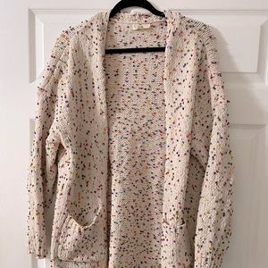 Slouchy popcorn sweater!